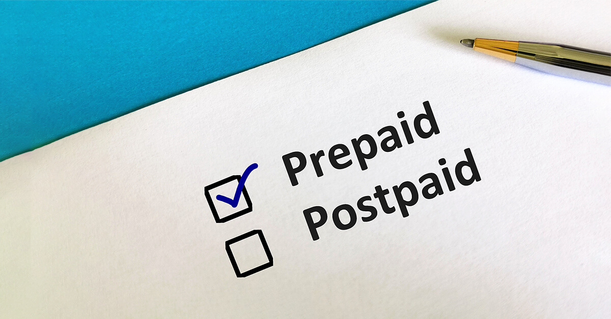 The difference between Prepaid and Postpaid